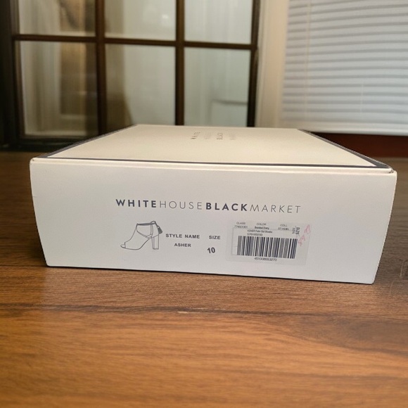 Womens Burgundy Suede Open-Toe Block Heels W/ Back Zipper - Size 10 - Picture 16 of 16